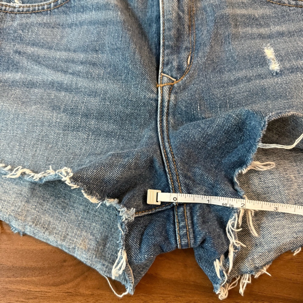 Lovers + Friends The Jack High Waisted Denim Shorts size 28 in Las Palmas - Picture 12 of 12
